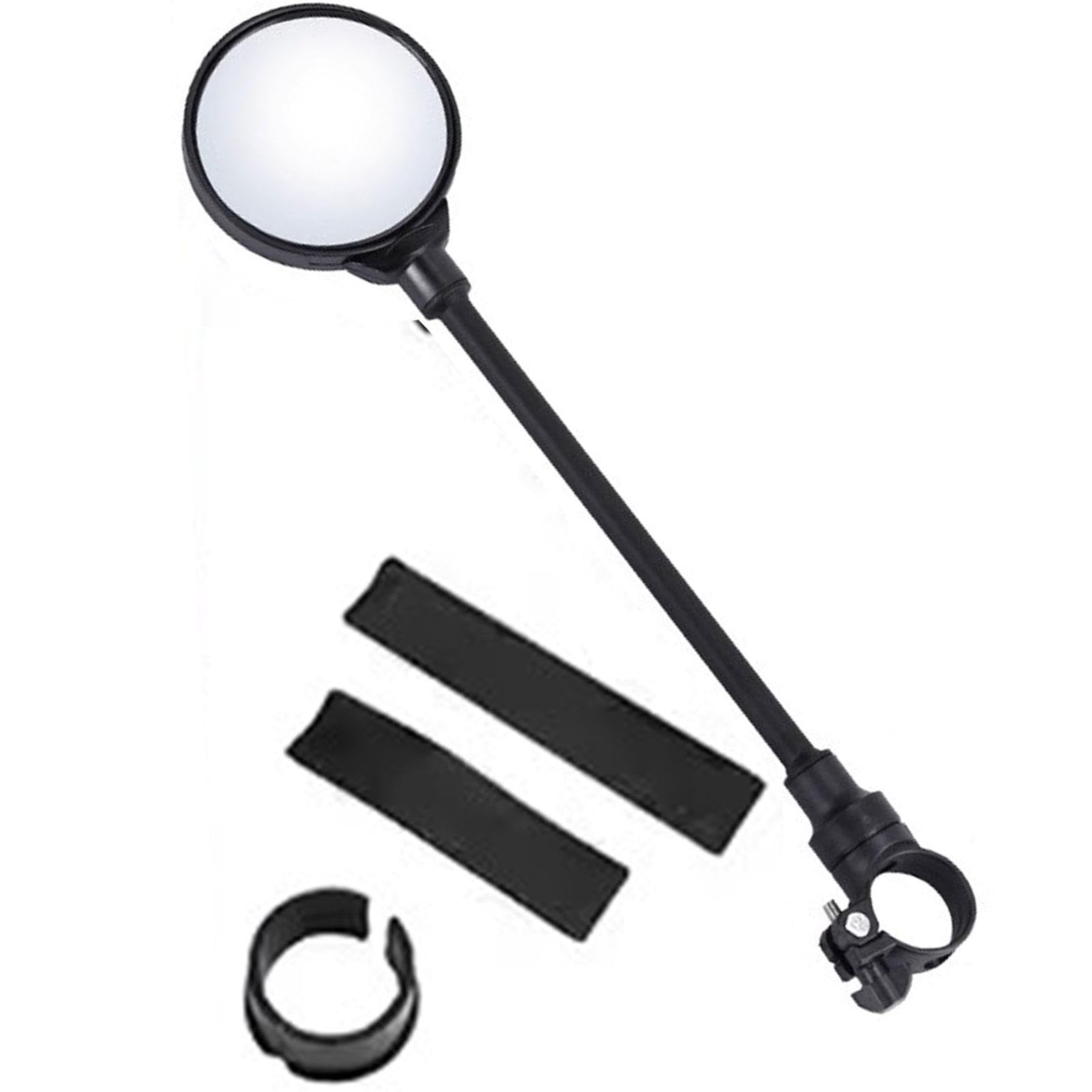 Rétroviseur de Vélo pour Guidon - Rétroviseur Convexe Grand Angle Rotatif et Réglable - Safe Cycling Bike Rear View Mirror,1 Piece