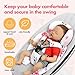 UPPERKIDS Mamaroo Infant Insert Compatible with 4moms Mamaroo & RockaRoo Swing, Mamaroo Newborn Insert with Enlarged Head & Body Support Cushion, Reversible Design, Breathable Soft Fabric with Flowers
