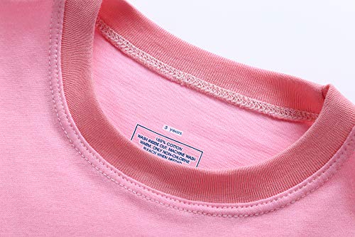 RKOIAN Little Girls' Short Sleeve Pajamas Sets Toddler 100% Cotton Pjs Kids Sleepwears2