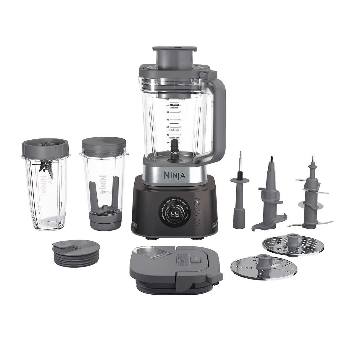 Ninja CO401B Foodi Power Blender Ultimate System with 72 oz Blending Food Processing Pitcher XL Smoothie Bowl Maker