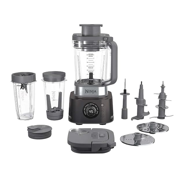 Ninja CO401B Foodi Power Blender Ultimate System with 72 oz Blending Food Processing Pitcher XL Smoothie Bowl Maker