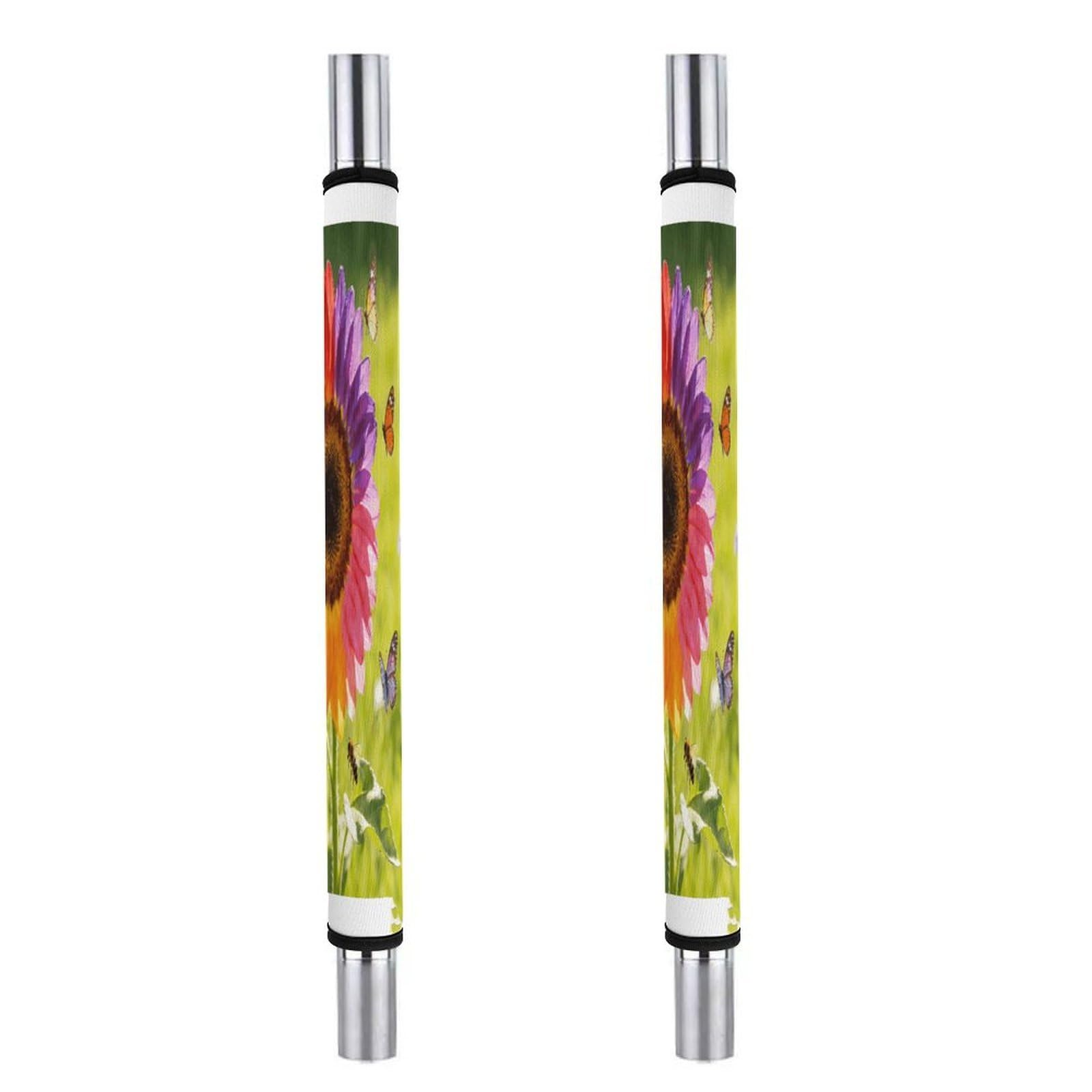 Fodpand Style Colorful Sunflower Kitchen Handle Cover, Keep Your Kitchen Appliance Clean, Fashion Refrigerator Anti Slip Sleeve,Anti Slip Handle Cover For Refrigerators Ovens Cabinets Dishwashers