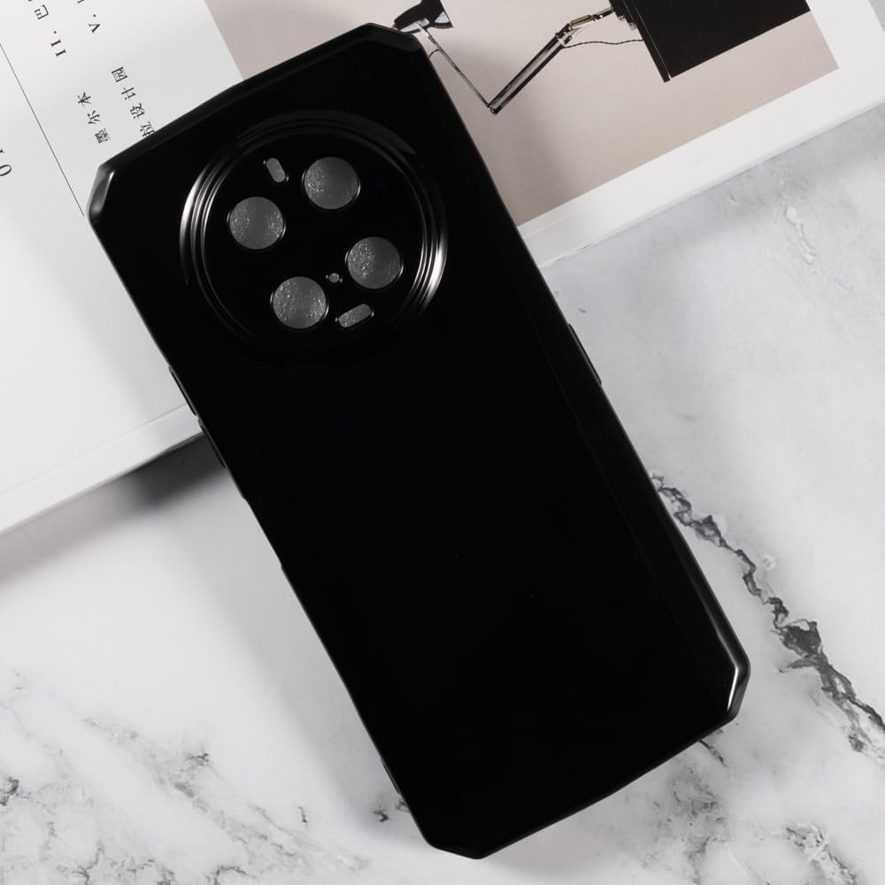 Case with 2 Pack Screen Protector Combo Compatible with Doogee DK10, Shockproof Cover and Tempered Glass Set for Full Body Safety(Black)