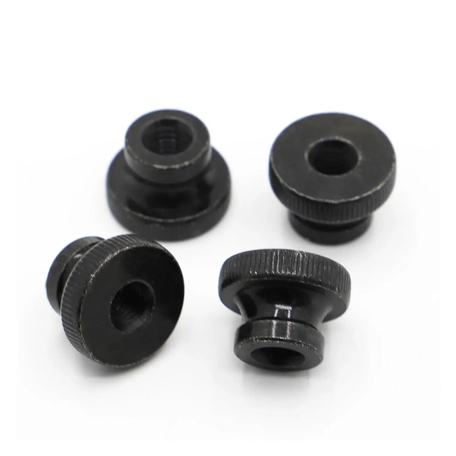 Hand TighteThumb Nut,Knob Thumb Nut Black Plated Knurled Thumb Nut Hand Tighten Nut(M3 5pcs)