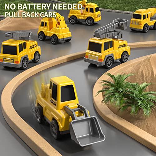 Temi Construction Truck Toys Cars For Toddlers 3-5 - 7-In-1 Friction Power Vehicle Toy For 3 4 5 6 Year Old Boys, Carrier Transport Trucks For Kids 3-5 Years, Car Toys Set For Age 3-9 Boys & Girls #TOP7