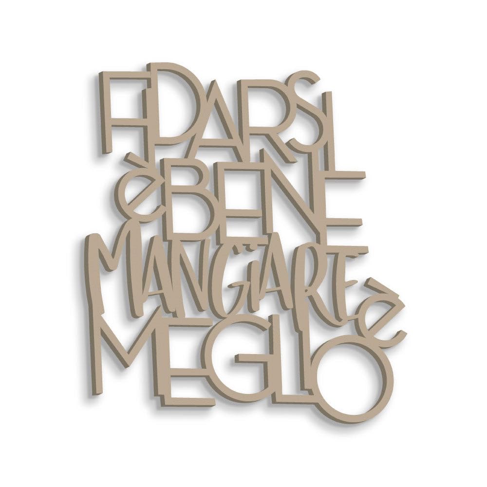 Letras de madera para colgar en la pared, diseño de fiar es bueno, hecho a mano, con frases de madera para colgar en la cocina