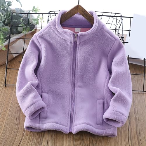 Toddler Fleece Jacket Lightweight Warm Winter Coats for Baby Boys Girls Overcoat Sweatshirts Zip Up Jacket2