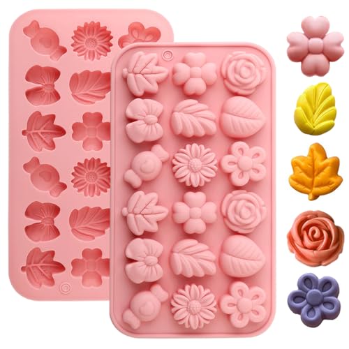 La mejor selección de Moldes de dulces disponible en línea para comprar. 40 RTUMENG 2pz Moldes de Silicona Flores y Hojas de Arce,Moldes de Silicona con Form de Dulces y Plantas 3D,Fácil de Desmoldar, para DIY, Halloween, Decoración de Pasteles,...