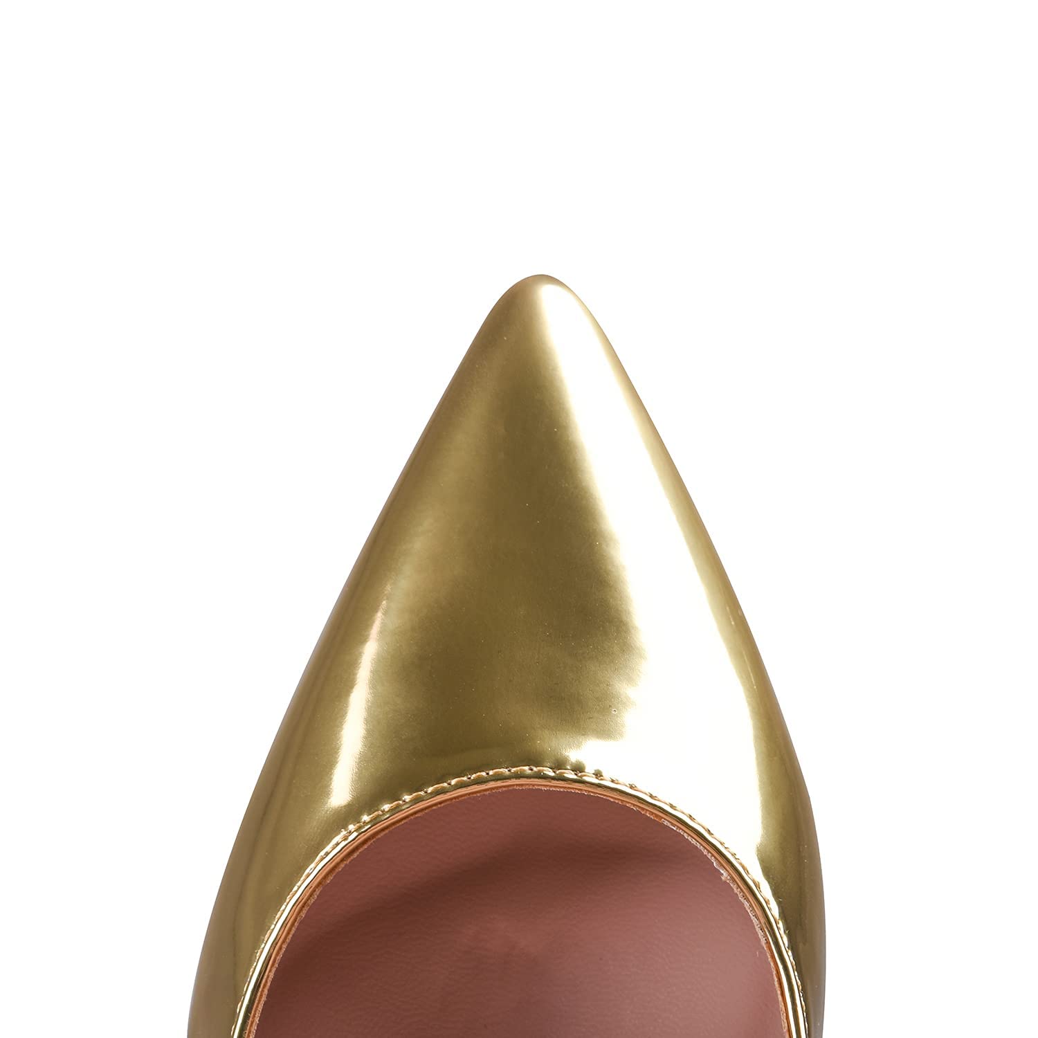 Zhabtuc Mujer Zapatos de Tacón 12 CM Sexy Stilettos con Punta Aguda Cerrada Tacón de Aguja para Fiestas, Bodas