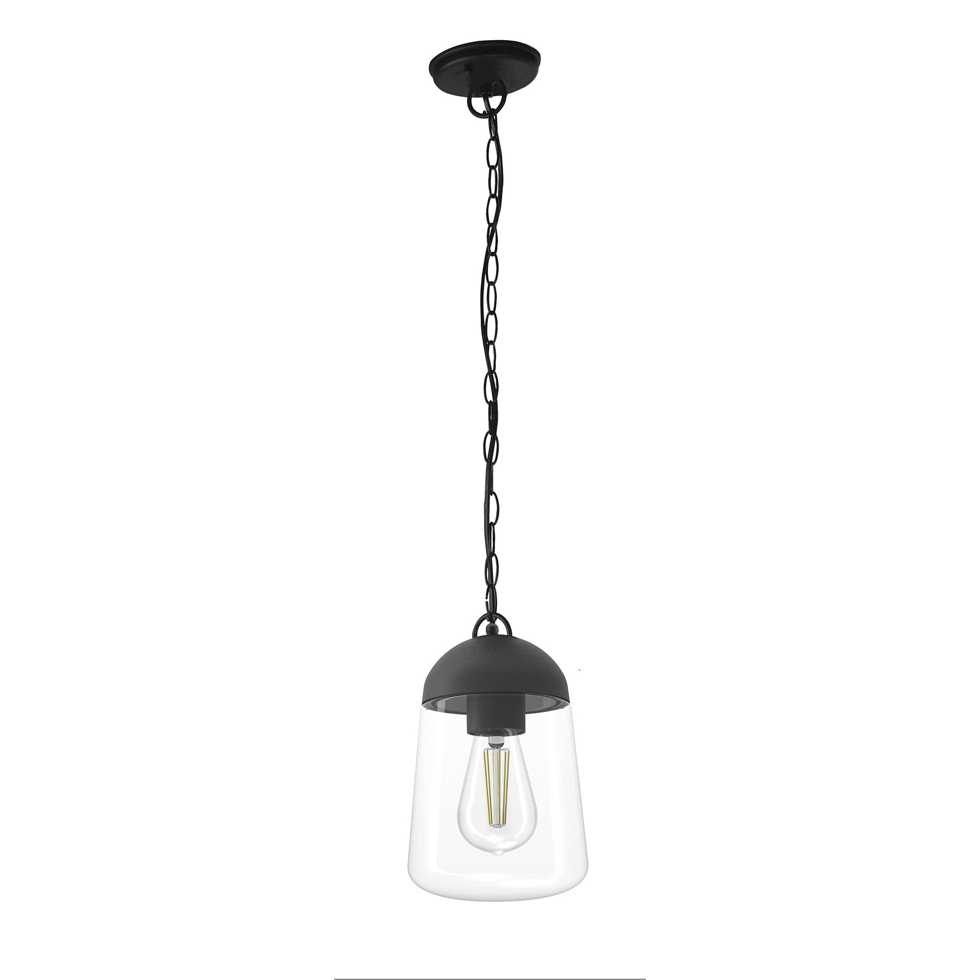 wonderlamp W-T000056 Lampe suspendue d'extérieur pour jardin, hauteur réglable, noir anthracite, ampoule E27