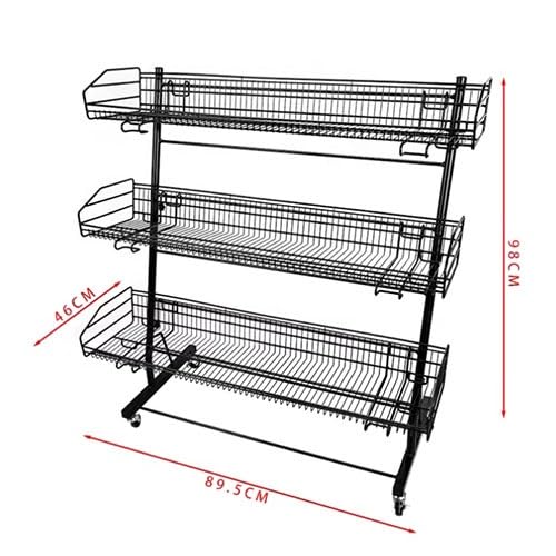 Süßigkeiten-Präsentationsständer, Metall-Snack-Präsentationsständer, Arbeitsplatten-Organizer, Snackregal für Küche und Laden, perfekt für Süßwaren und Snack-Präsentation