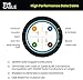 TRUE CABLE Cat6 Direct Burial Outdoor Bulk Ethernet Cable, Shielded F/UTP, 1000ft, Black, 23AWG Solid Bare Copper, Heavy Duty Outdoor, Waterproof, UV, 550MHz, PoE++ 100W (4PPoE), ETL Listed