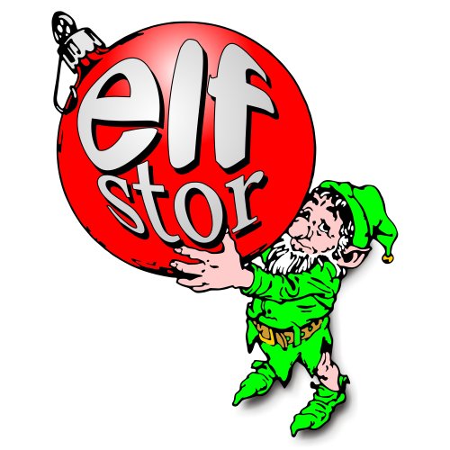 Elf Stor Ultimate Rolling Gift Wrap Storage Bag- Holds Rolls of Wrapping Paper, Ribbons, Bows and More! Burgundy Canvas, Red, 42" x 16" x 12'