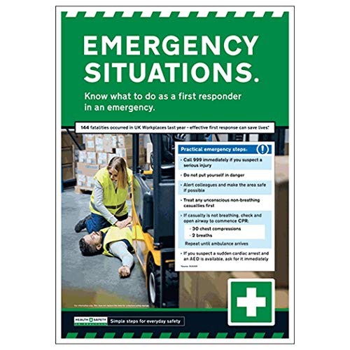 Poster de situations d'urgence A2 pour réagir vite face aux accidents