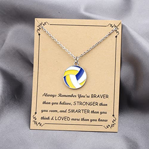FUSTMW Volleyball Gifts: Necklace & Charm for Volleyball Players & Coaches4