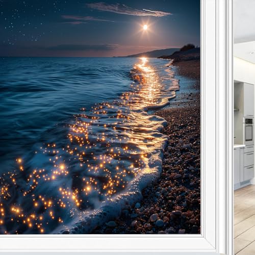 Vinilo decorativo para ventana ocean moderno 23.6 x 35.4 pulg miniatura 1