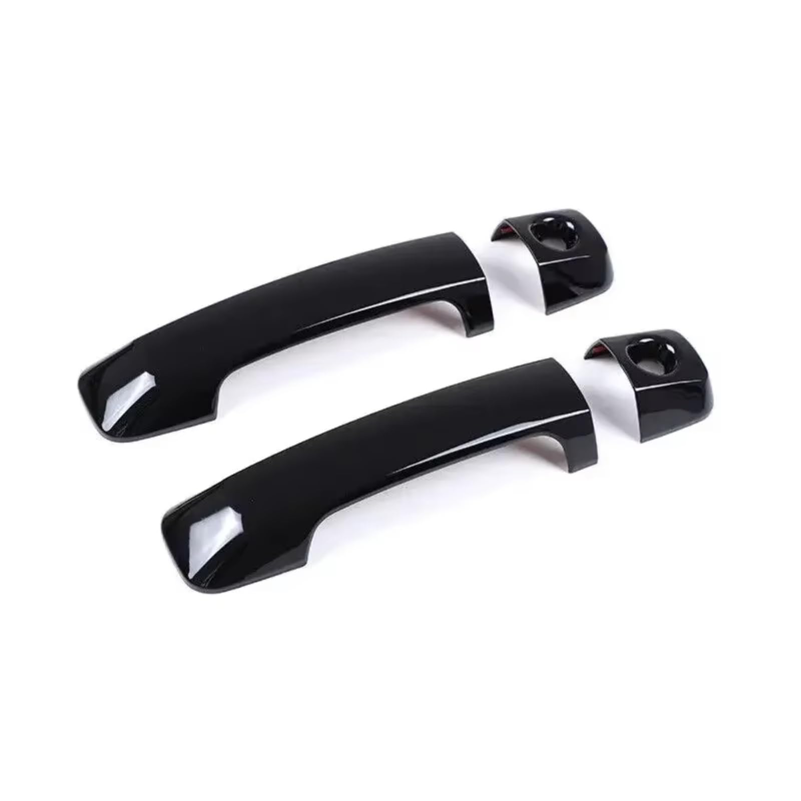Qdzvalumv Black Car Door Handles Cover Shell Compatible With Toyota For Fj For Cruiser 2007-2021 Car Exterior Outer Door Handle Moulding Cover Trim Sticker Frame Set(Black)