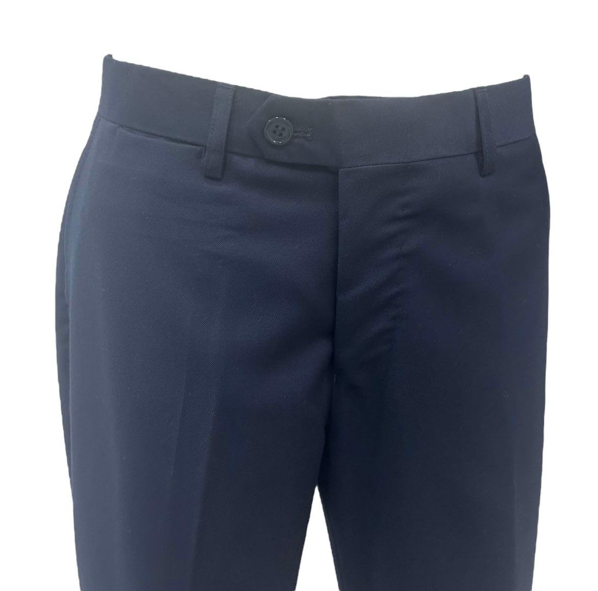 Generico Abito Uomo Sartoriale Slim Fit, Fresco Lana Tasmania 150s Extrafine, Giacca 2 Bottoni, Pantalone Stile Slim, Made in Italy, Blu Scuro, Grigio Scuro, Bluette, Blu Gessato, Primavera Estate