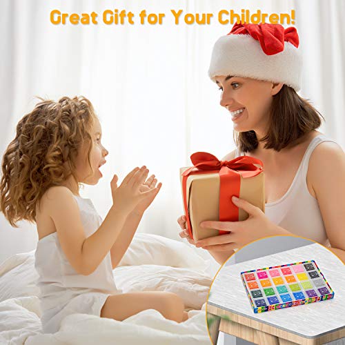 Ancwzoz MU006USIP24 Ink Pad, 24 Colors Finger Washable Craft Ink Pad thumb #5