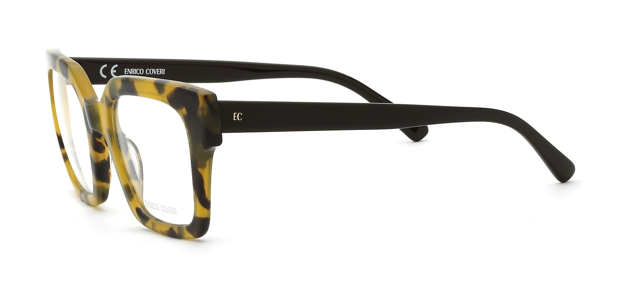 Enrico Coveri Okulary korekcyjne ECV146 damskie oprawki, Hawana