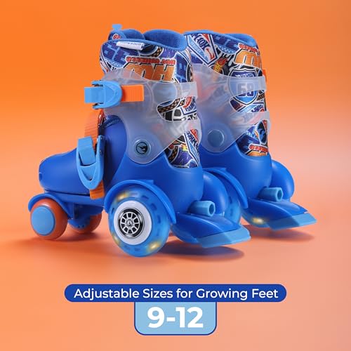 Image of Trainer Skates for Kids, Light Up LED Wheels, Adjustable