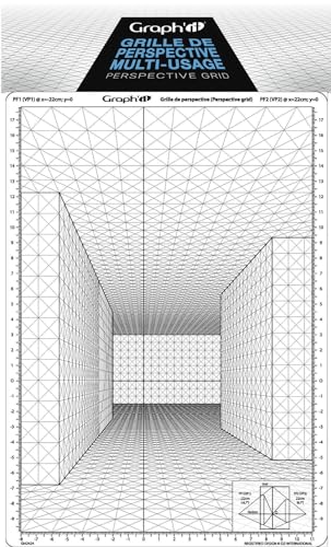 Graph'it Flexible Perspective Grid Drawing Tool (A4 Size)