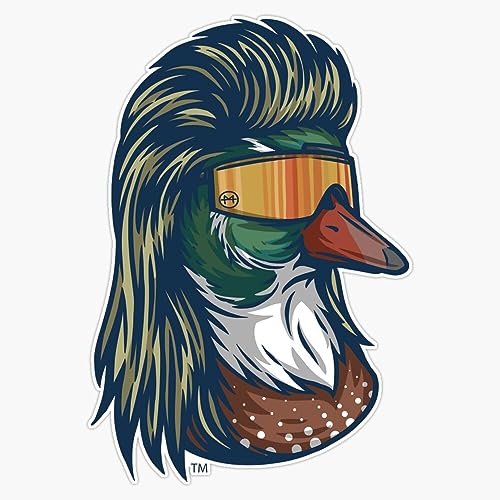 Duck Mullet Sticker Bumper Sticker Vinyl Decal 5
