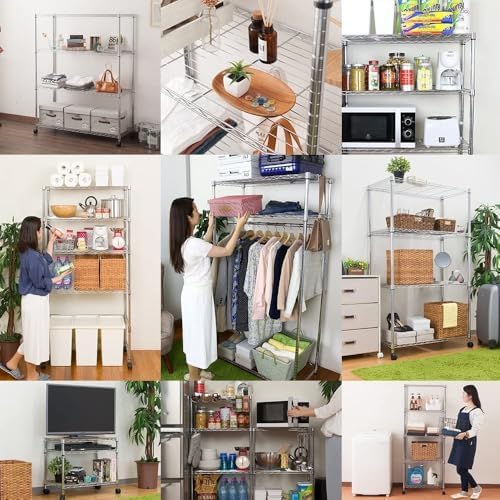 Amazon｜棚 メタルルミナスラック 幅120 5段 スチールラック 収納棚 幅