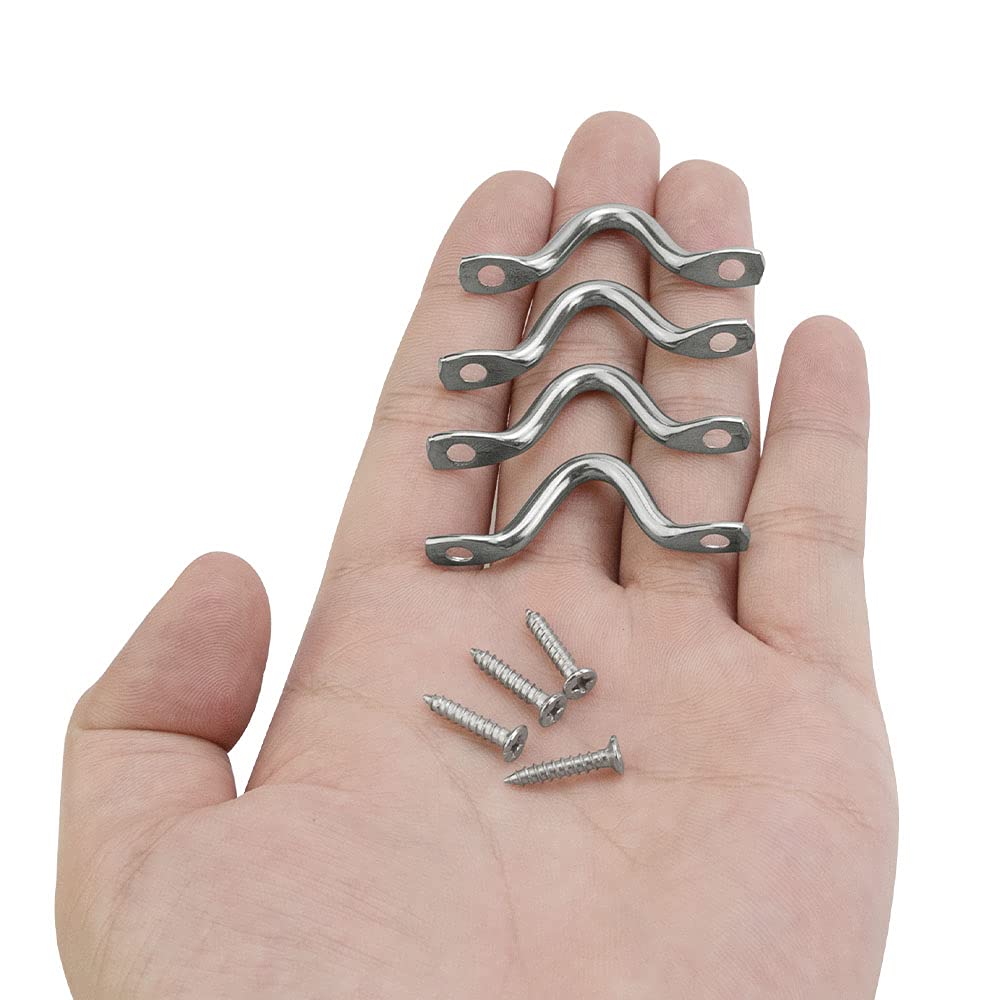 20er Set Augplatten Aus 304 Edelstahl - Perfekt Für Kajak, Kanu & Boote Mit 40 Schrauben