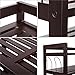 Homfa Bamboo Shoe Shelf Storage Organizer 5-Tier with 12 Hanging Bar Entryway Shoe Rack, Home Shelf Storage Cabinet for Shoes, Books and Flowerpots Dark Brown