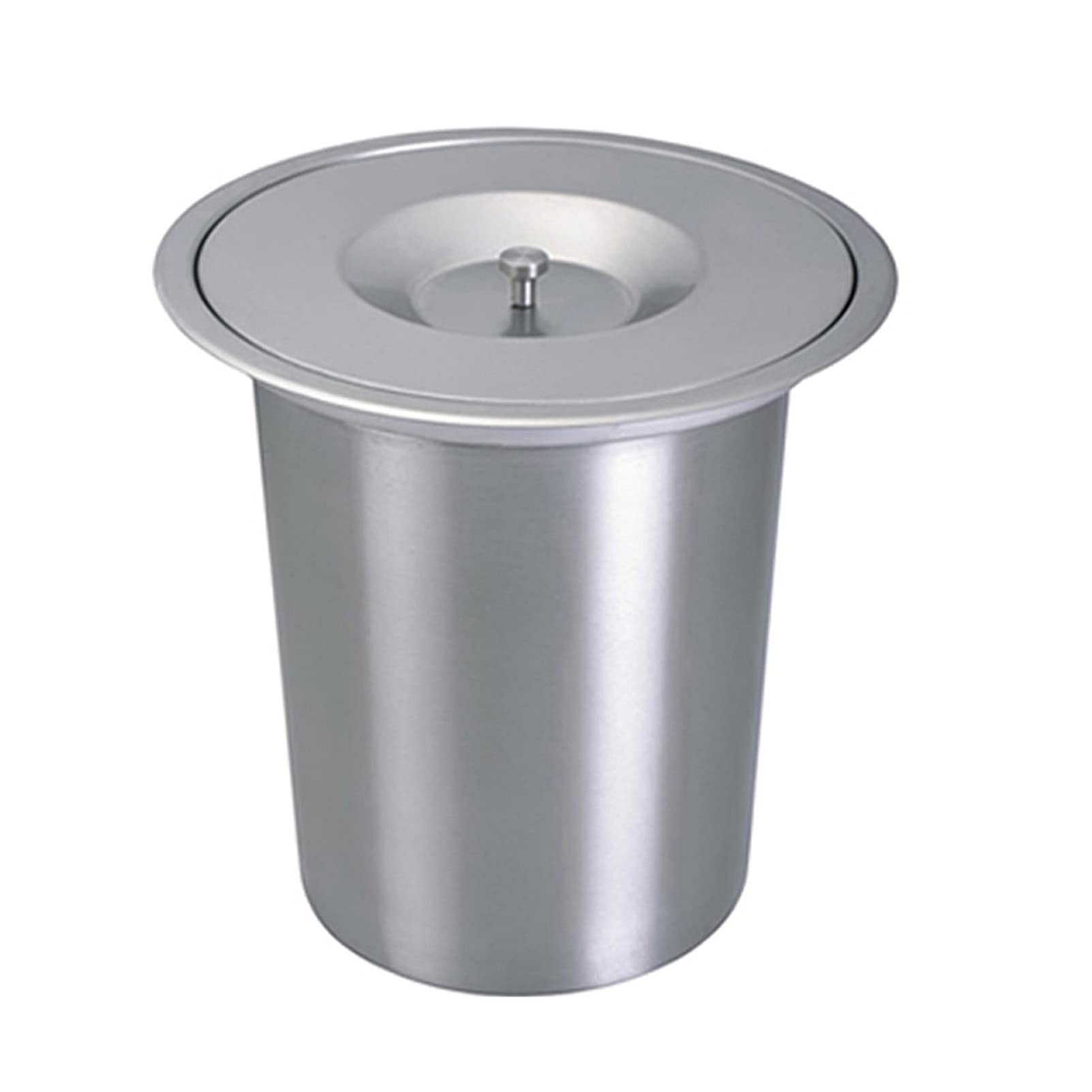 Couvercle De Poubelle De Comptoir En Acier Inoxydable Avec Couvercle à Rabat D'équilibre, Couvercle Rectangulaire Pour Poubelle Basculante, Accessoires