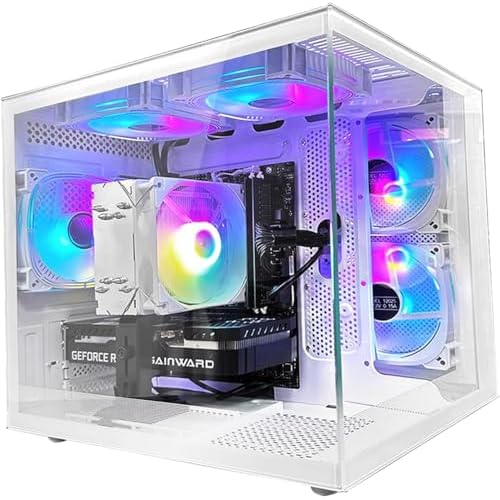 Gamer PC Intel Core I5-12400F 2.5GHz(6Cores 12Threads UP to 4.4G) 32G RAM Nvme 1TB RTX 4060 8G Wi-Fi6 White Prebuilt Gaming Desktop Computer
