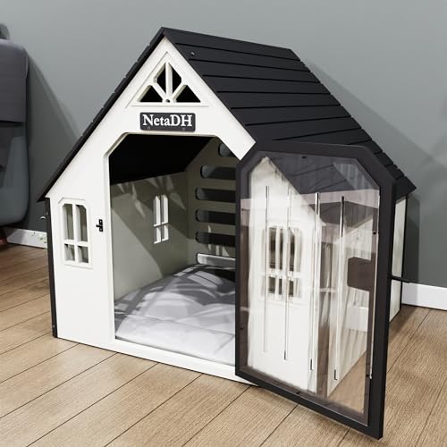 Dog Kennel, Dog House With Door, Neta Dog House,Indoor Dog House, Modern Dog House, Large Dog House, Dog House, Dog Crate, Dog Barrel, Dog Furniture, Dog Bed, Cat House, Dog House (L- 28x28x33 inch) - Thumbnail 5