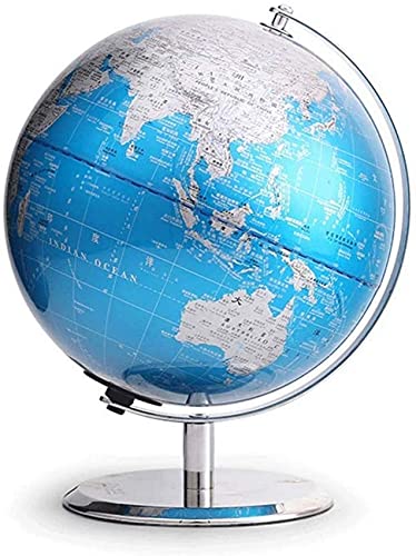 LOKLNEYK Globo terráqueo, Globos terráqueos de Escritorio geográficos mundiales Globo terráqueo Educativo con Soporte Juguete Aprendizaje geografía for niños