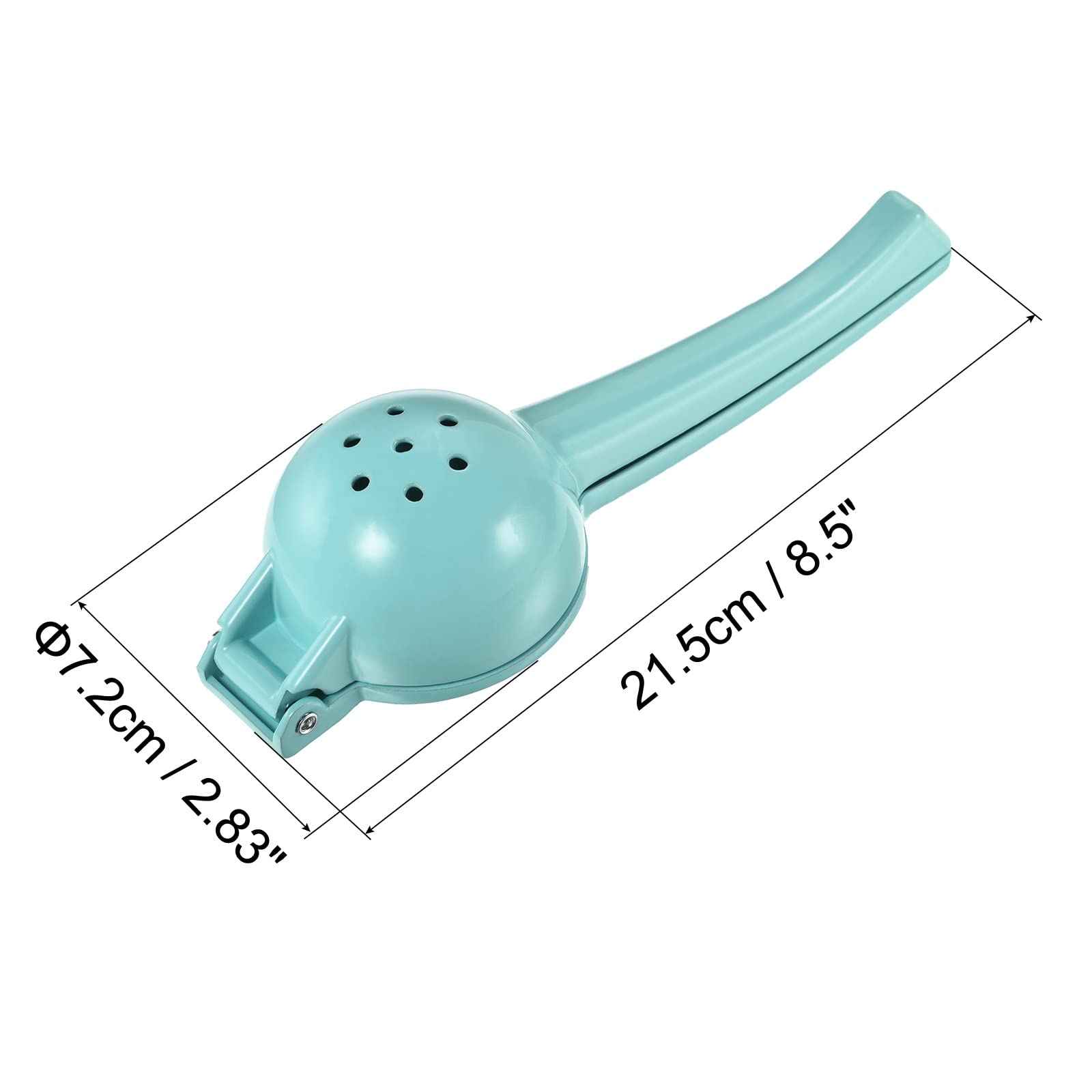 uxcell Manual Hand Squeezer, Aluminium Alloy Lemon Orange Citrus Juicer Suitable for Lemon, Watermelon, Orange, Pomegranate, Cucumber - Blue