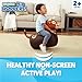 Waddle Hip Hopper Inflatable Hopping Animal Bouncer Brown Bull, Ages 2 and Up, Supports Up to 85 Pounds