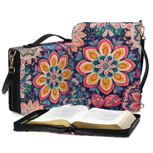 Personalized PU Bible Cover with Strap Church Book Cover,Custom Carrying Book Case Bible Protective4