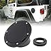 JeCar Gas Cap Cover Aluminum Fuel Filler Door for Jeep Wrangler 1997-2006 TJ, Black
