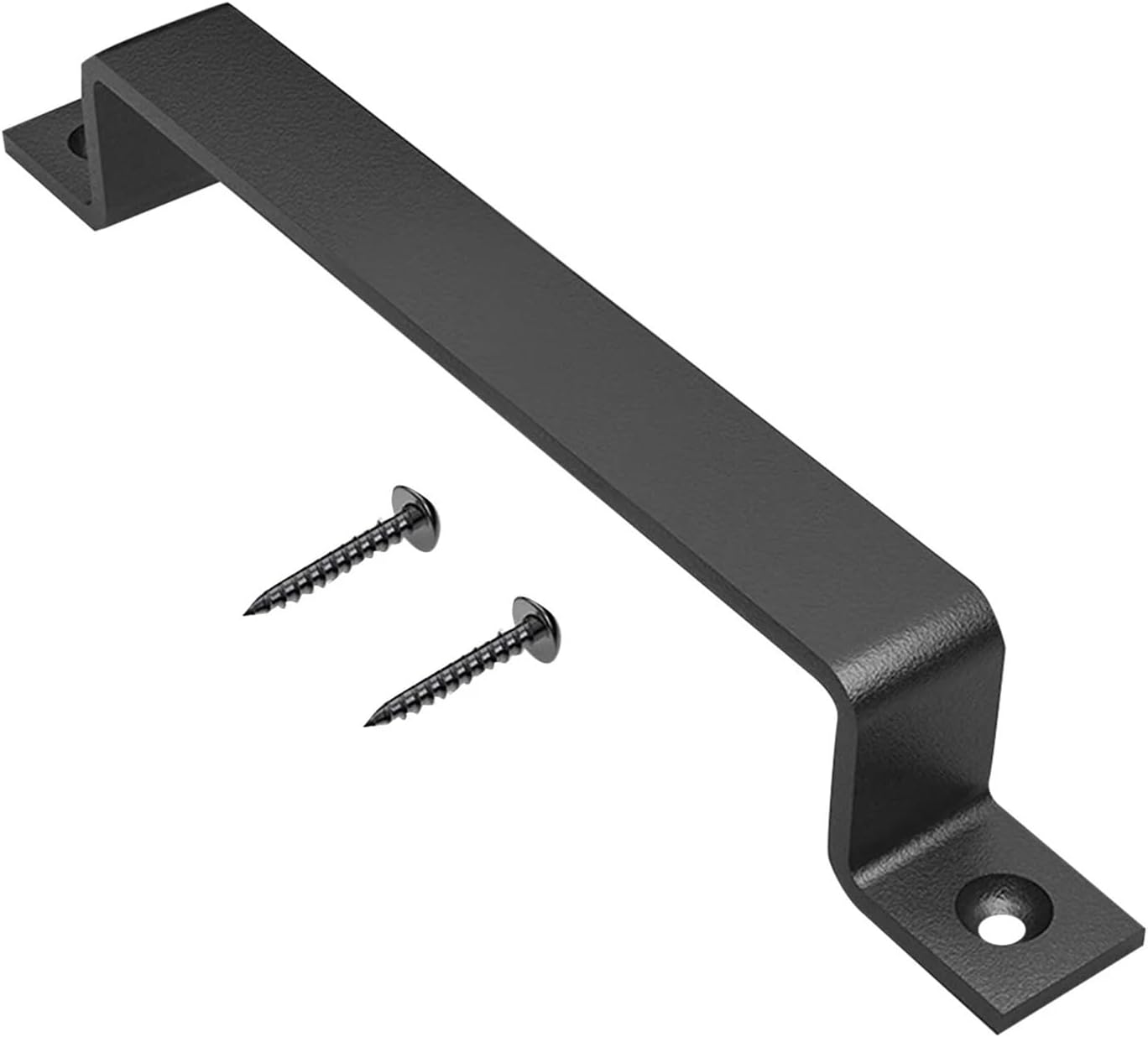 Barn Door Handles Barn Door Handle Black Iron for Garage Cabinet Wardrobe Closet Dressing Table Sliding Hardware Dual-Side Gate Pull