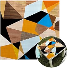 Yifely Lack Table Sticker Triangle Geometric Pattern Peel-Stick Vinyl Bedside Table Pads Waterproof Furniture Desktop Protector 21.7x21.7 inch