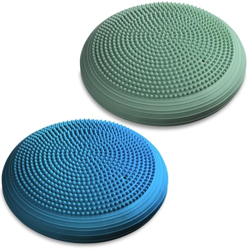 Image of Libima 2 Pcs Wobble Cushion Wiggle Seat Flexible Sensory Seating Balance Disc Board for Men Women Physical Exercise Improving Posture Home Office