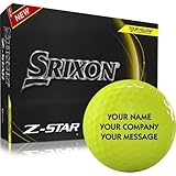 Srixon 2023 Z-Star 8 Yellow Personalized Golf Balls