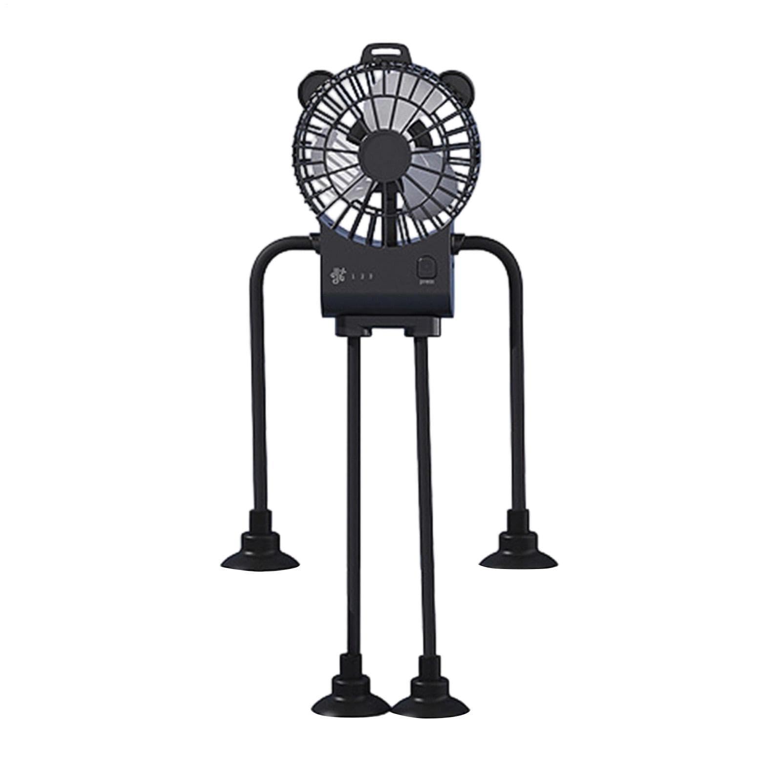 Ventilateur de bureau robot à ventouse avec trois vitesses réglables