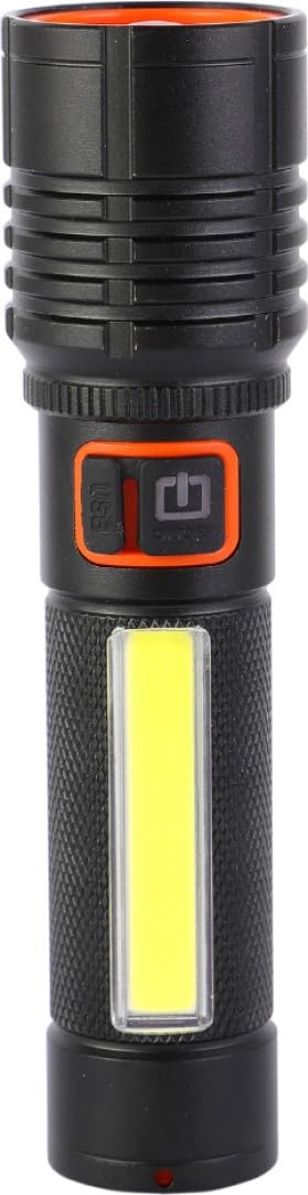 Neon Zoomable Metal Led Torch Light Rechargeable 1km Long Range High Power Long Distance 1000 Meter USB Type-C Charging Port Li-Ion Battery Water Resistant 5 in 1 Multifunction Torch (Black) (B0DBZY83HY) Amazon Price History, Amazon Price Tracker