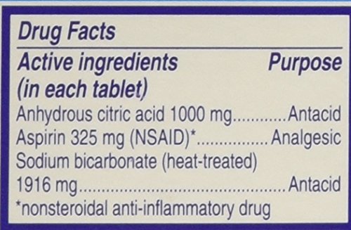 Alka-Seltzer Original Effervescent Tablets With Aspirin, 12-Count (Pack Of 3) #TOP2