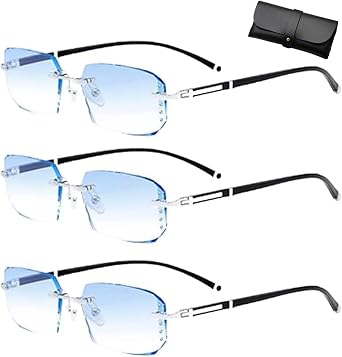 Blue Ease Optics Glasses, Auto-Focus Anti-Blue Reading Eyeglasses for Men and Women