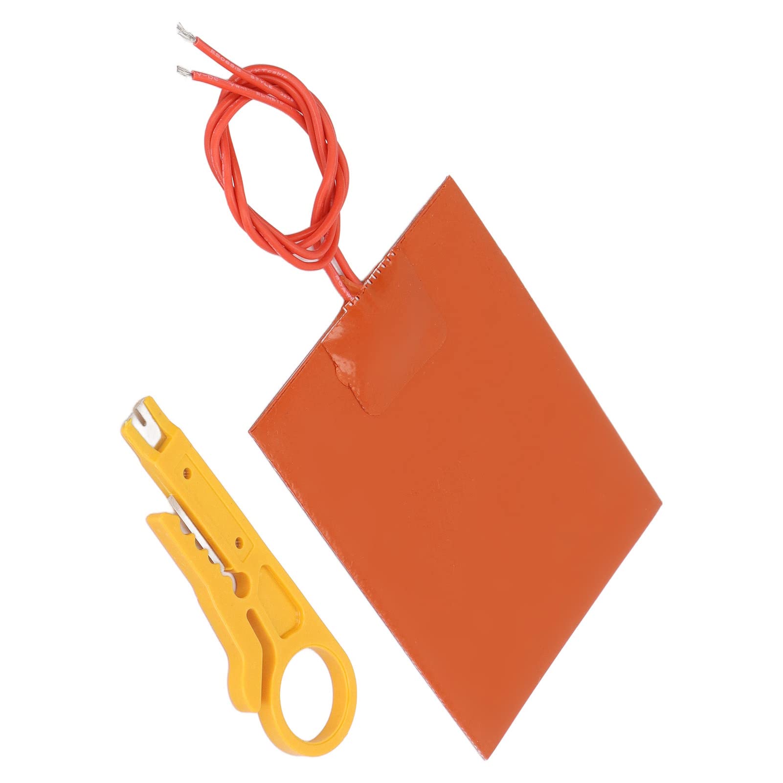 Flexible Heating Mat, Heating Pad Silicone Rubber High Heat Transfer Efficiency Lightweight 12V 20W for Iatrical Products