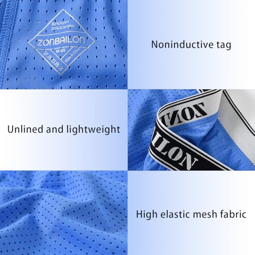 Mens Shorts Running Side Split Booty Boxer Briefs for Men 3 Inch Lounge Underwear Athletic Short Underpants4