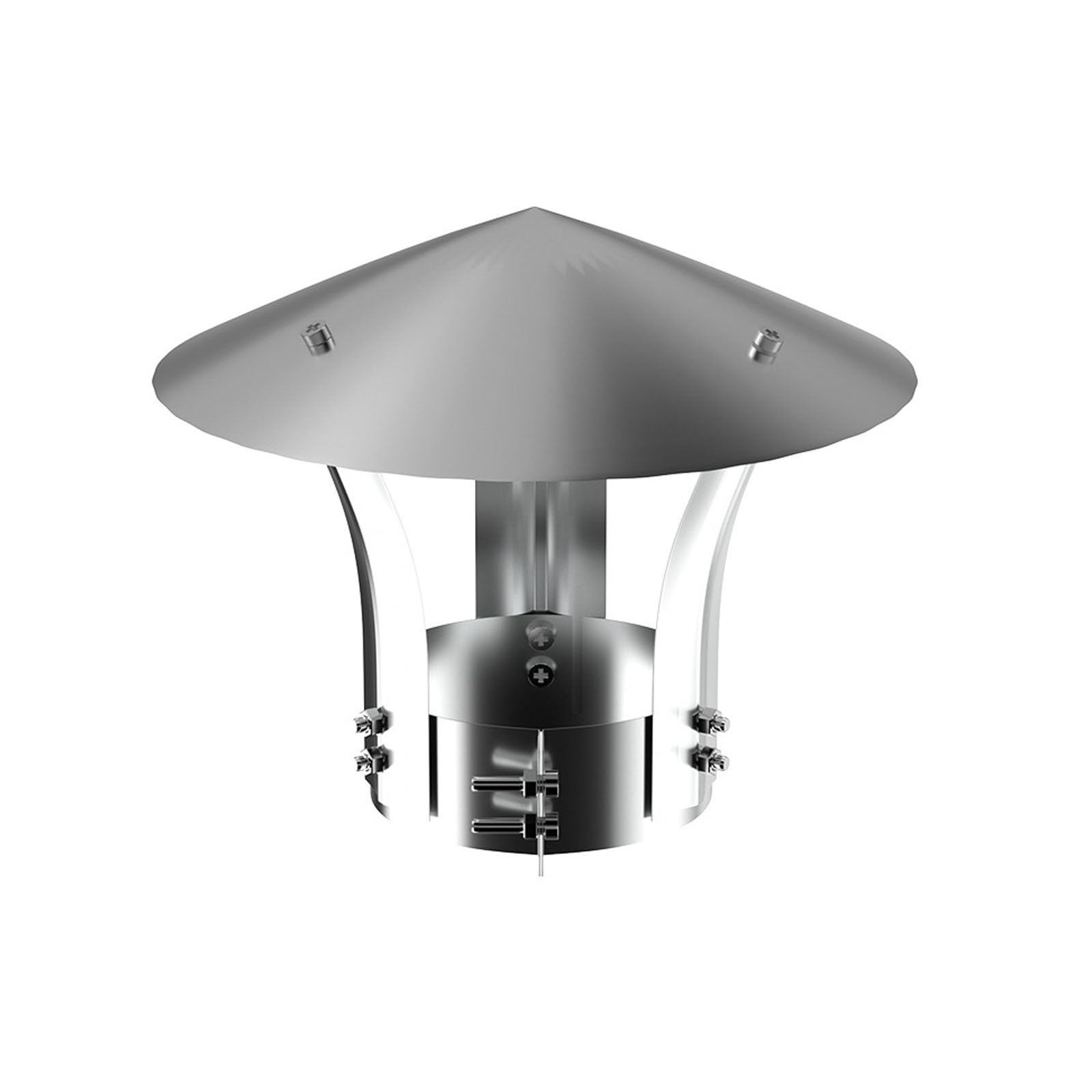 YFBCMXSKG Cone Top Chimney Cap，Chimney Rain Cap，All-Weather Chimney Cap，Made Stainless Steel Material, Light and Easy to Install(40cm*22cm/15.7in*8.6in)