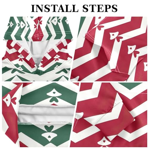 Kids Hoodies Sweaters Christmas Xmas Trees Hooded Sweatshirts with Big Pockets for Boys Girls B04002993